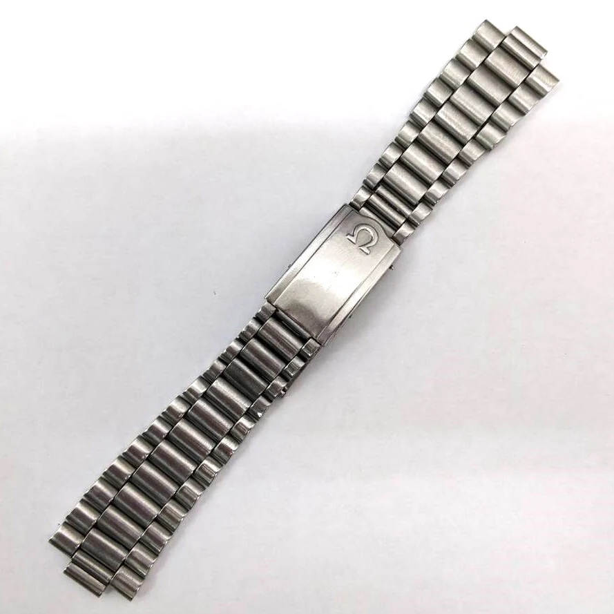 OMEGA 欧米茄 1170 三段式不锈钢表带整体视图