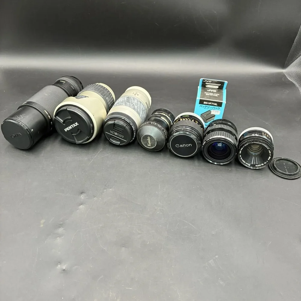 1日元起拍7款老镜头套装 Canon KOMURA PENTAX 等，6750日元成交_樱花直邮