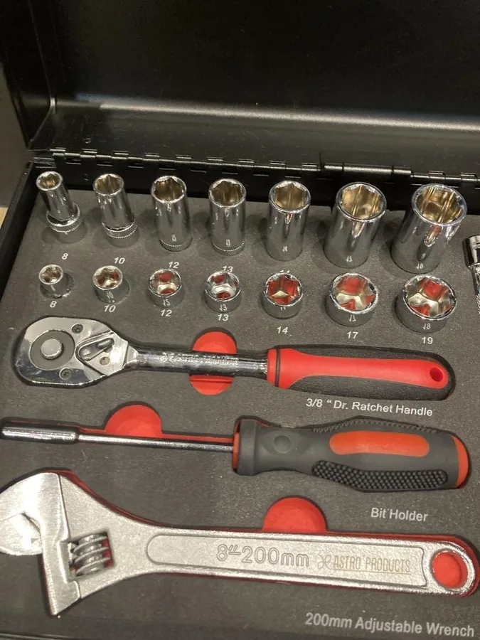 工具套装收纳盒展示
