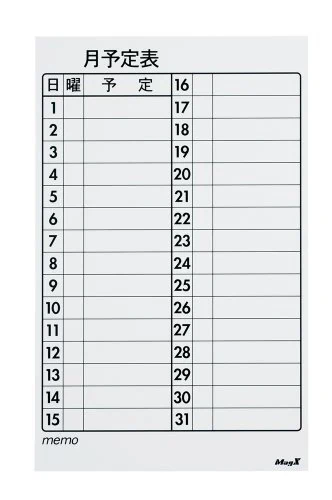 马格埃克斯磁性月计划表 小型 未使用 2921 日元成交_樱花直邮