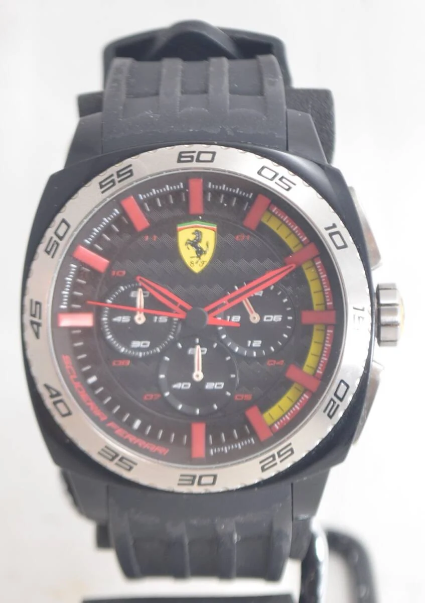 SCUDERIA FERRARI 法拉利 Aerodinamico 计时码表石英腕表 雅虎拍卖成交_樱花直邮