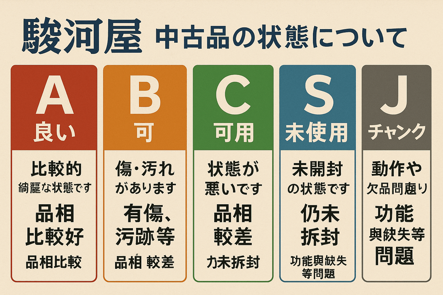骏河屋国际版官网入口：中古品相怎么看才能不踩雷，发货时间全攻略！