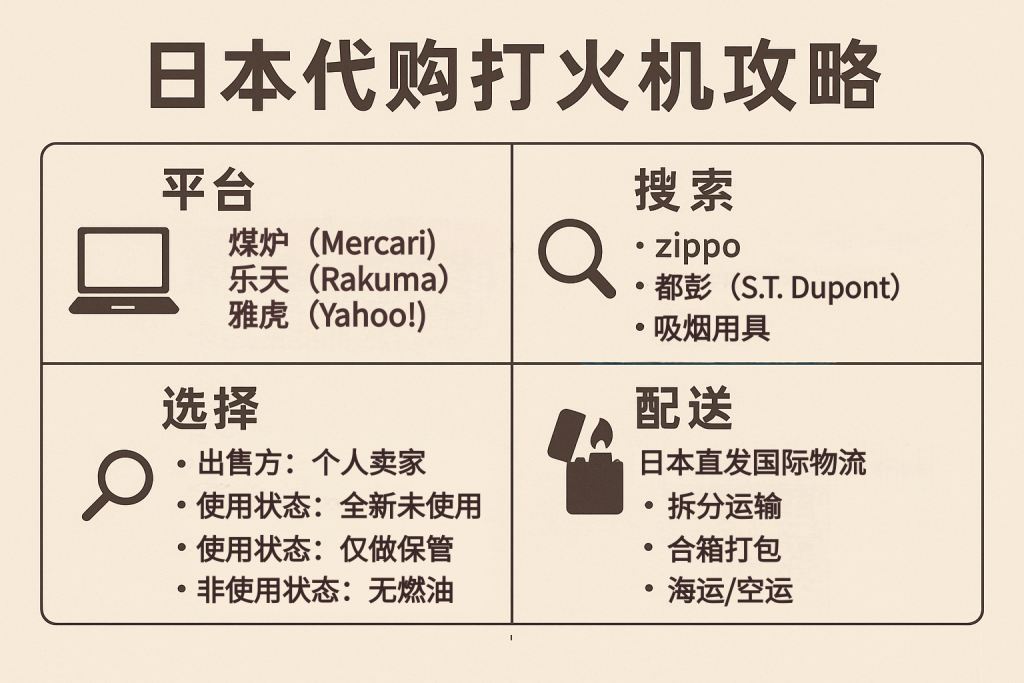 日本代购打火机攻略：收藏、购买、运输全流程详解_樱花直邮