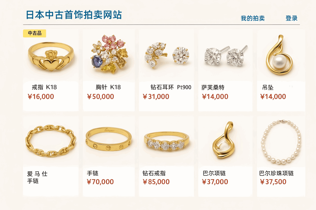 “捡漏”天堂!揭秘日本中古首饰拍卖网站,如何用亲民价格拍下心头好_樱花直邮