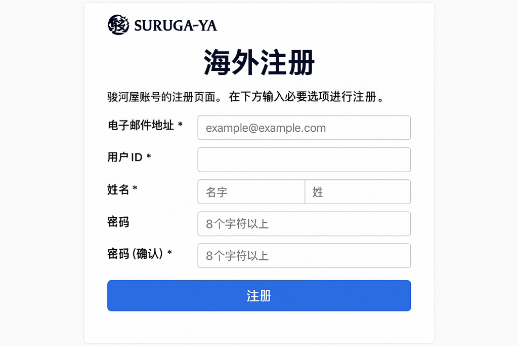 想淘日本中古好物？海外注册骏河屋怎么注册是关键第一步！_樱花直邮