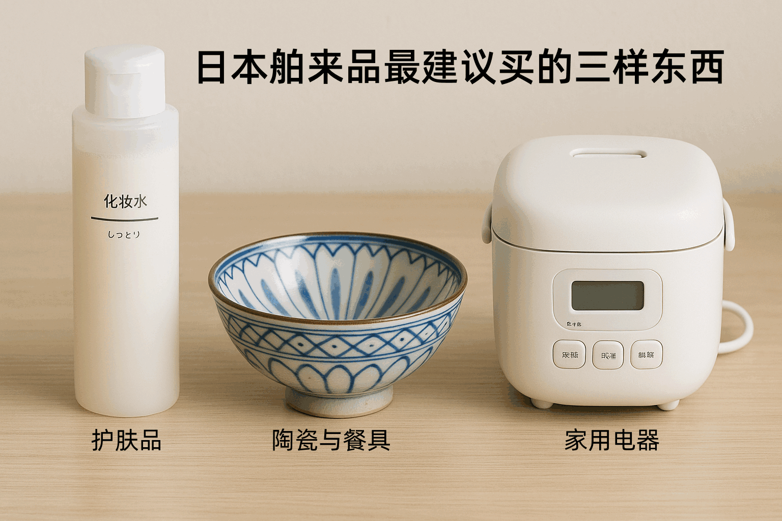 日本舶来品最建议买的三样东西:护肤、陶瓷、家电,每一分钱都花在刀刃上!