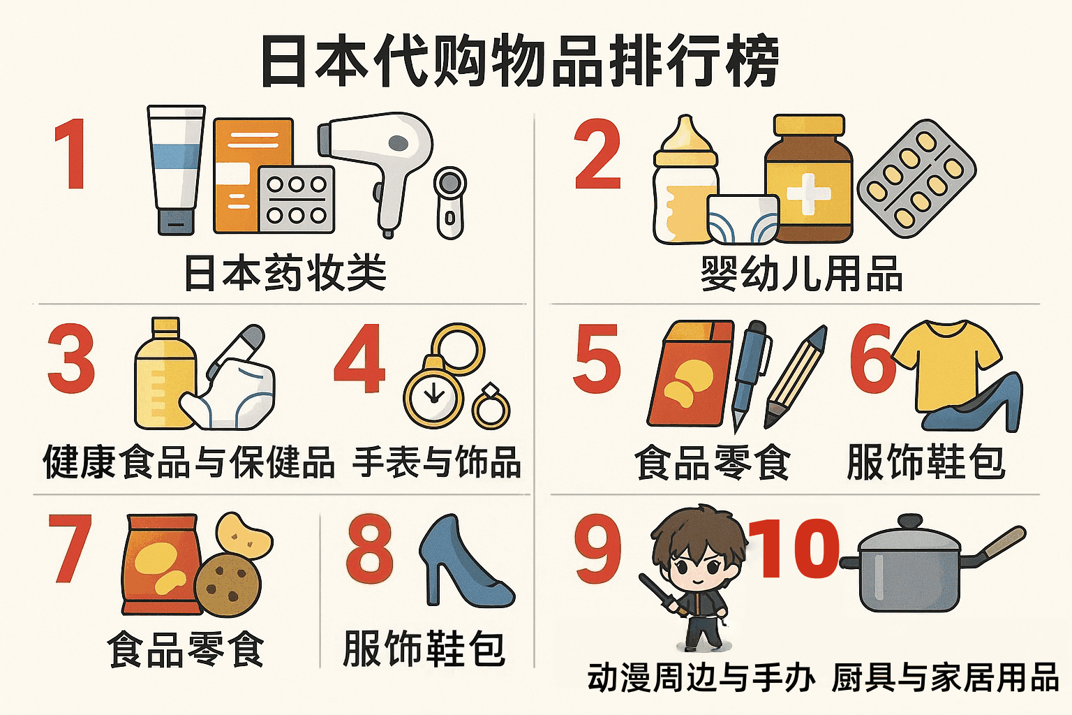 (最新)日本代购物品排行榜Top10!官方发布,这些好物闭眼入!