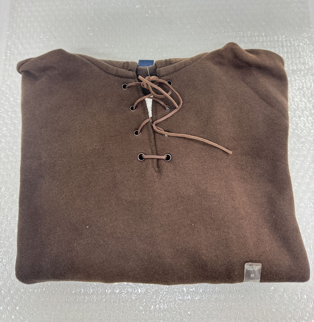 日本代购棕色系带上衣实拍图