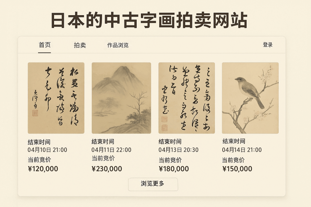 【藏家指南】日本的中古字画拍卖网站全清单：从雅虎到专业拍行，轻松入手高性价比名作_樱花直邮