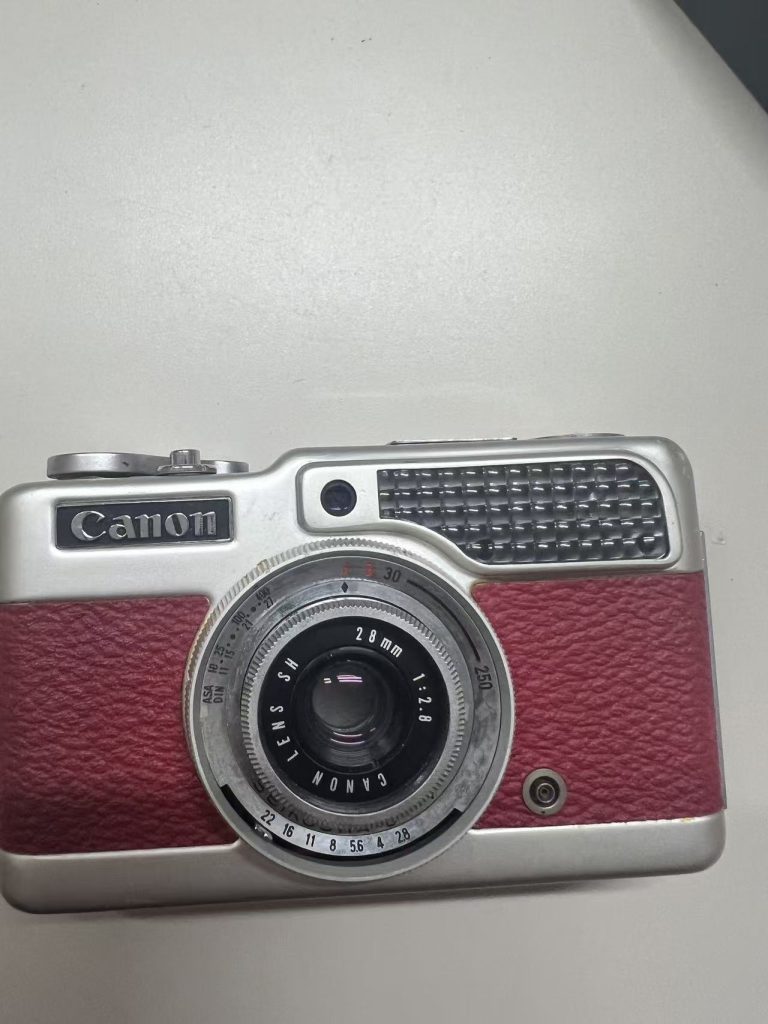 日本代购代拍开箱 Canon 复古胶片相机 镜头与机身细节