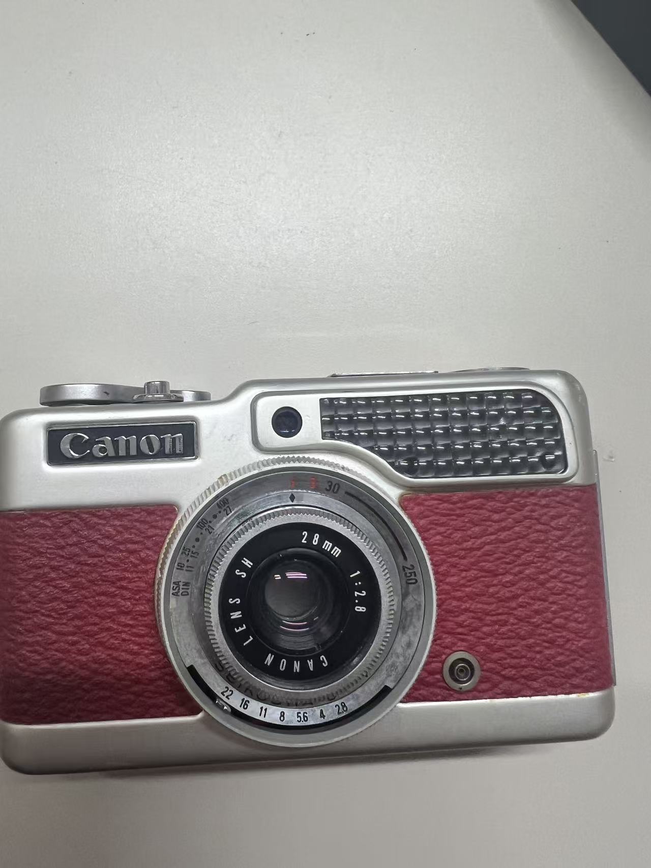 日本代购代拍开箱 Canon 复古胶片相机 镜头与机身细节