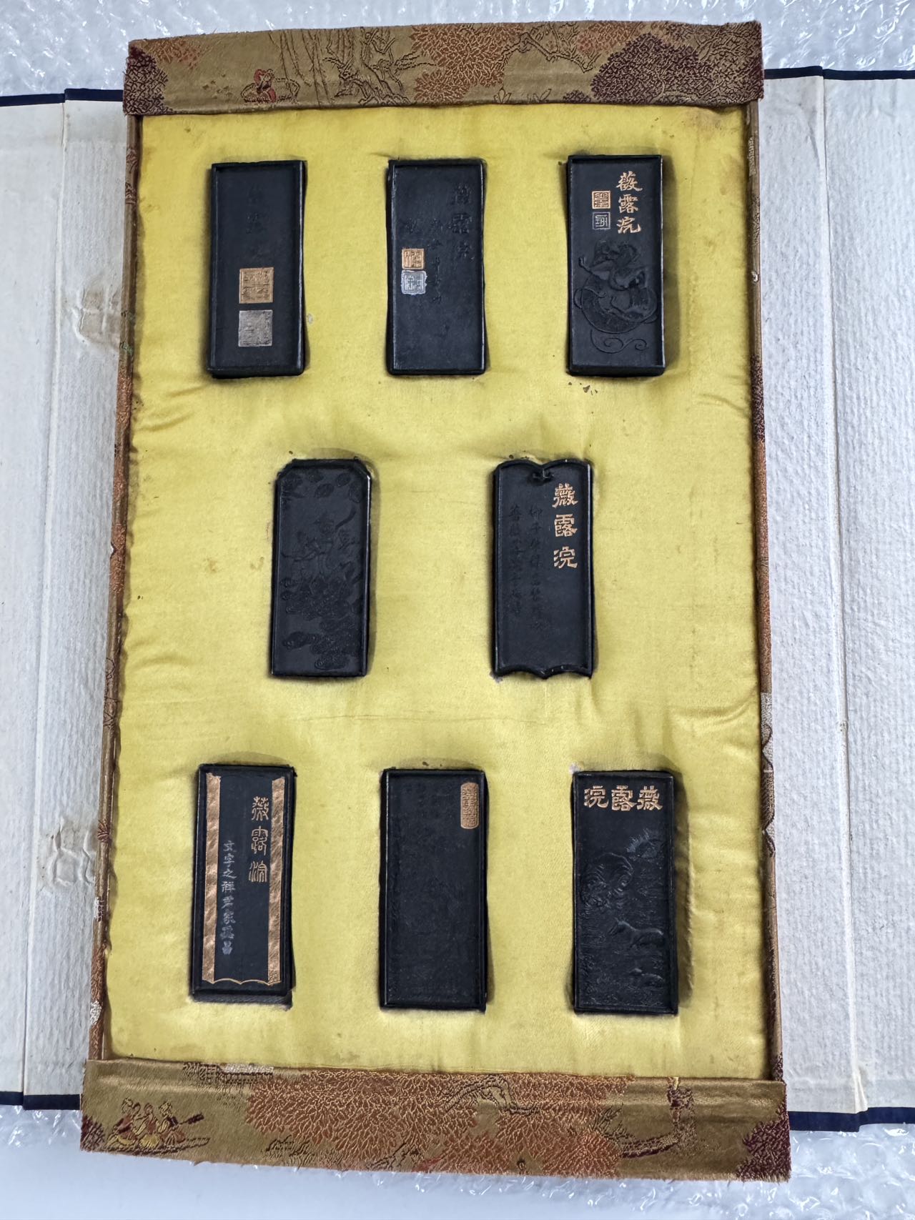 日本顶级蒔绘墨条开箱实录！每一块都是收藏级艺术品，惊艳细节曝光