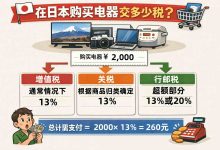 小心被税！日本购买电器交多少税？3种入境方式税费对比_樱花直邮