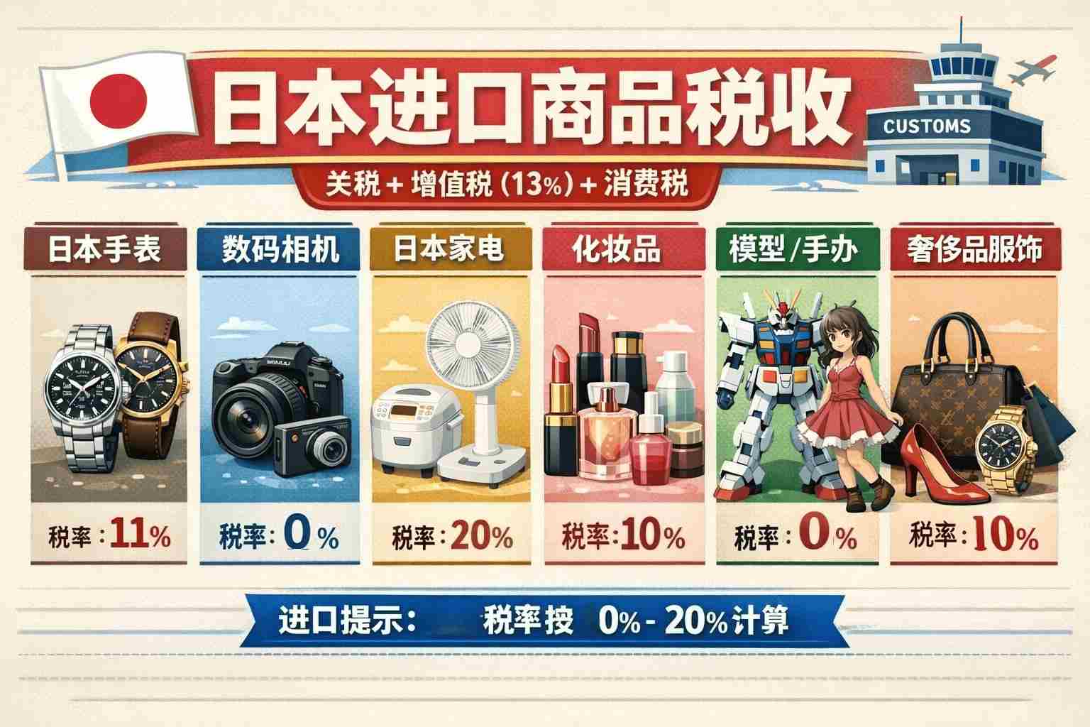从关税到增值税：一文说清日本进口商品税收，海淘/代购/进口都适用