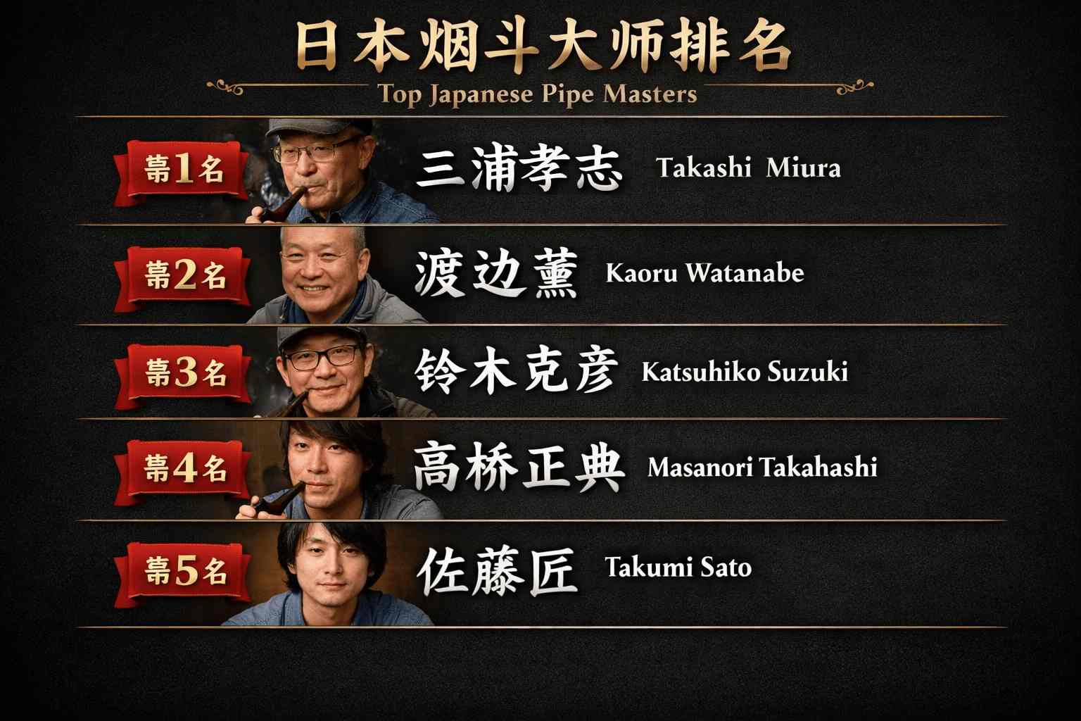 揭秘日本烟斗大师排名：为什么他们的作品横扫全球收藏圈？