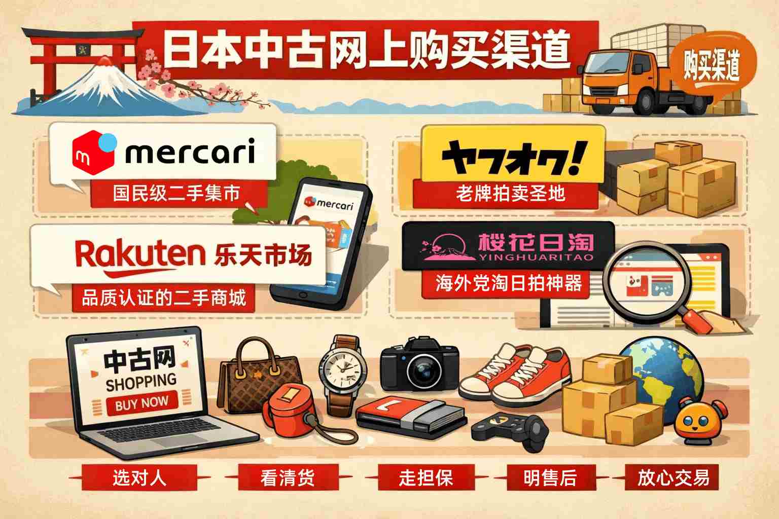 宝藏指南：揭秘日本中古网上购买渠道，安全淘到近乎全新的好物！