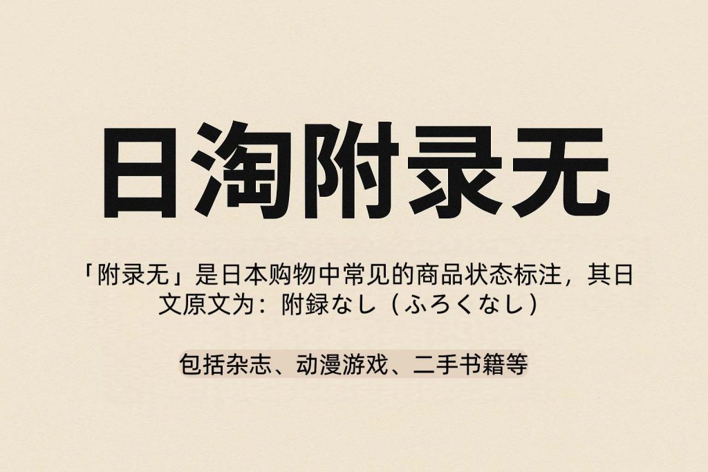 日本代购不敢告诉你的秘密：“附录无”究竟能不能买？_樱花直邮