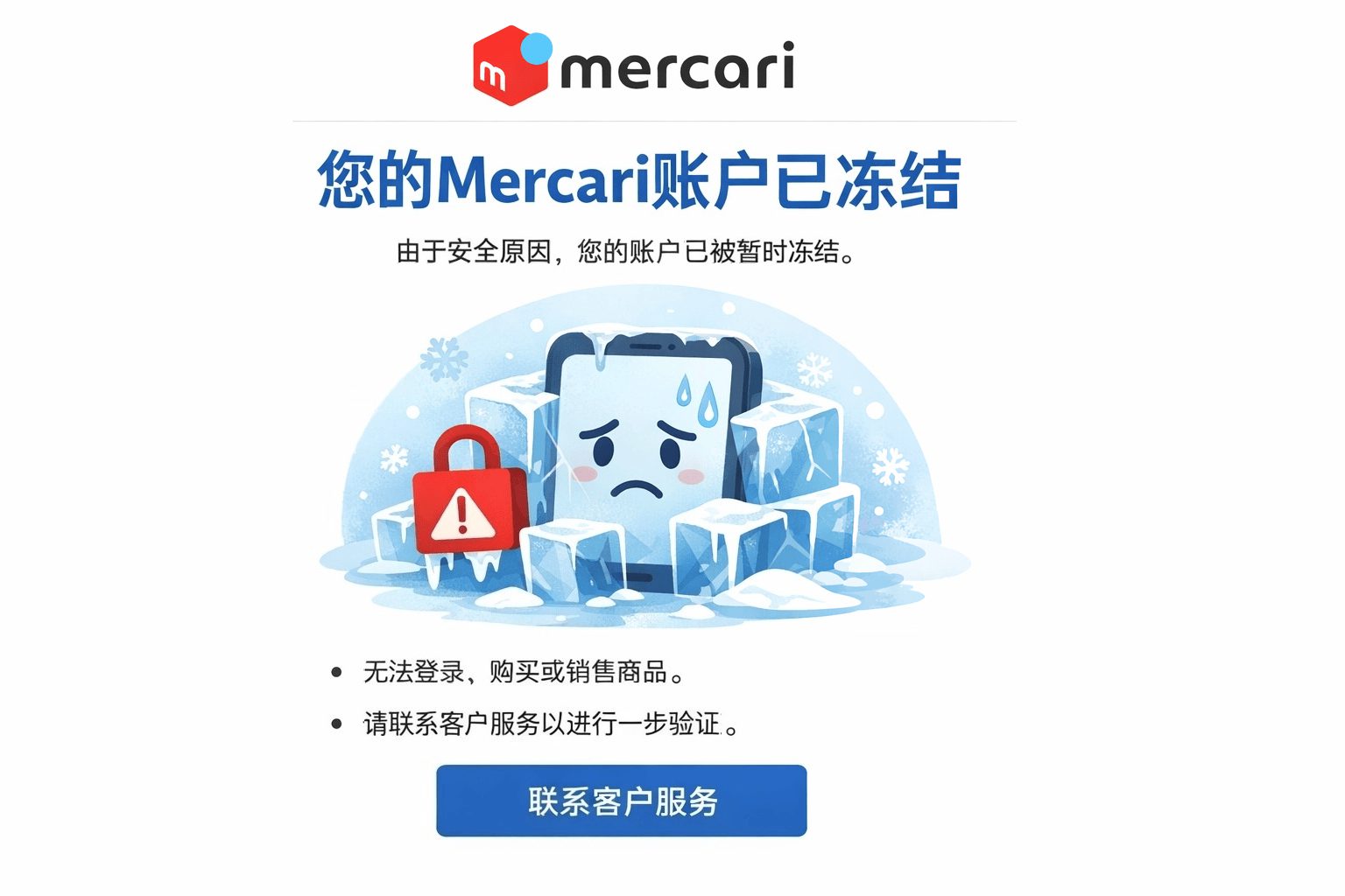 自救指南:Mercari账户冻结后,这样做3天内拿回账号和余额!