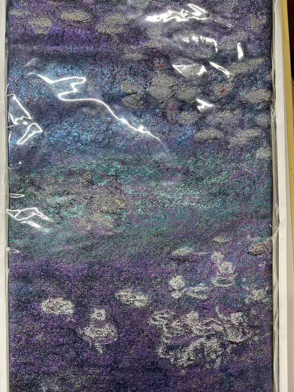 日本代拍幻彩肌理面料开箱，灯光下呈现极光般光泽