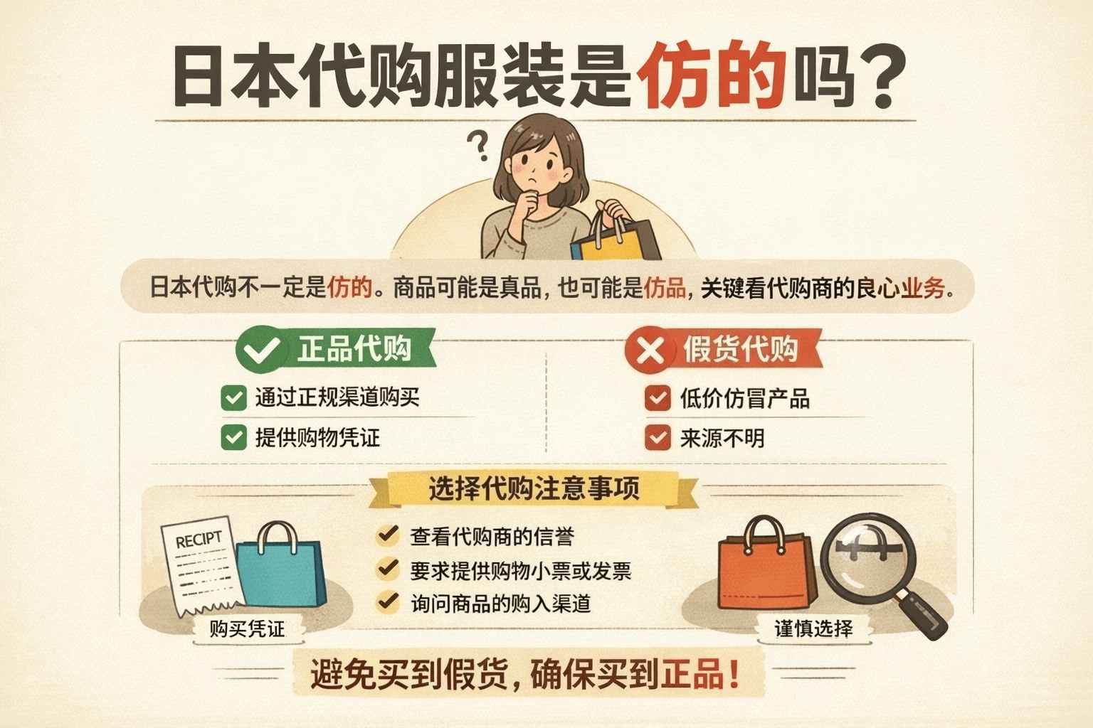 日本代购服装是仿的吗？揭秘代购黑幕，守住你的钱包