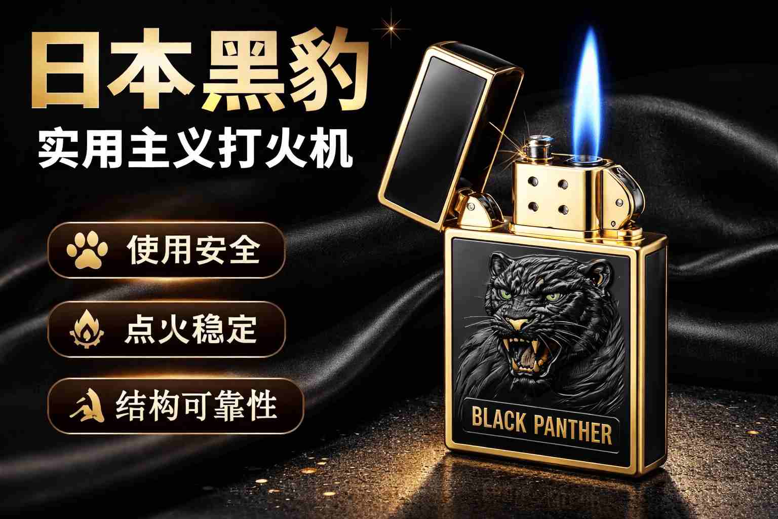 拒绝廉价感!日本黑豹打火机凭什么成为品质用户的必备神器?