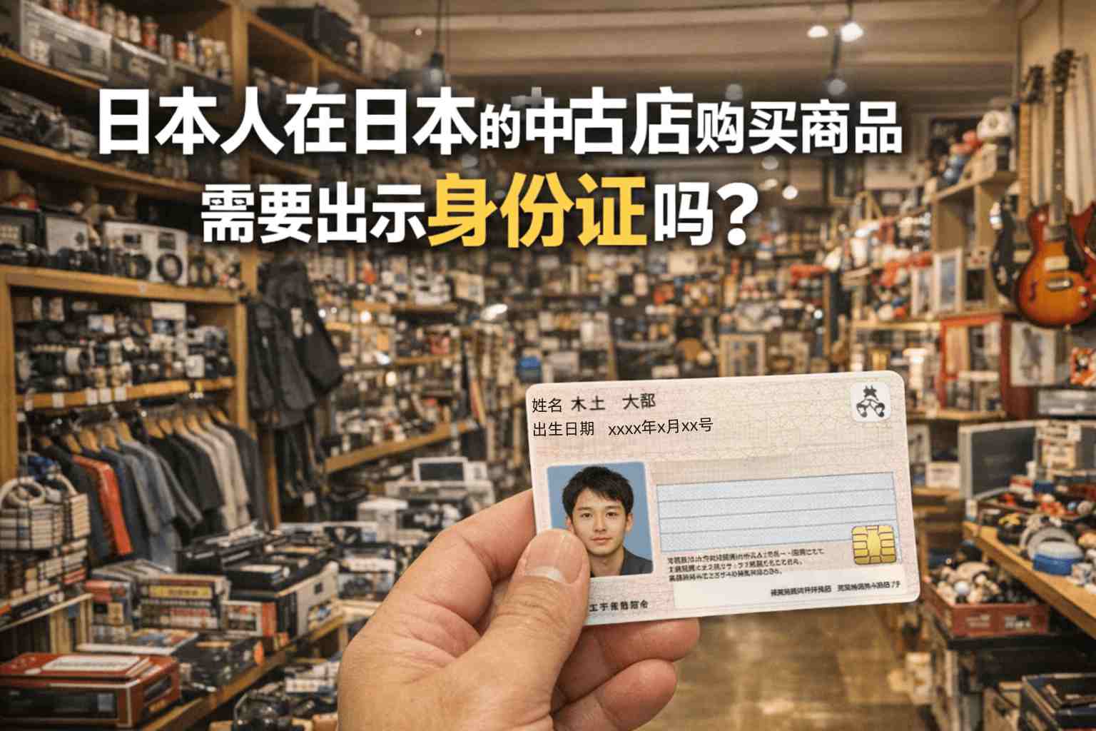 【真相揭秘】日本人在日本的中古店购买商品，需要出示身份证吗？别再误解了！