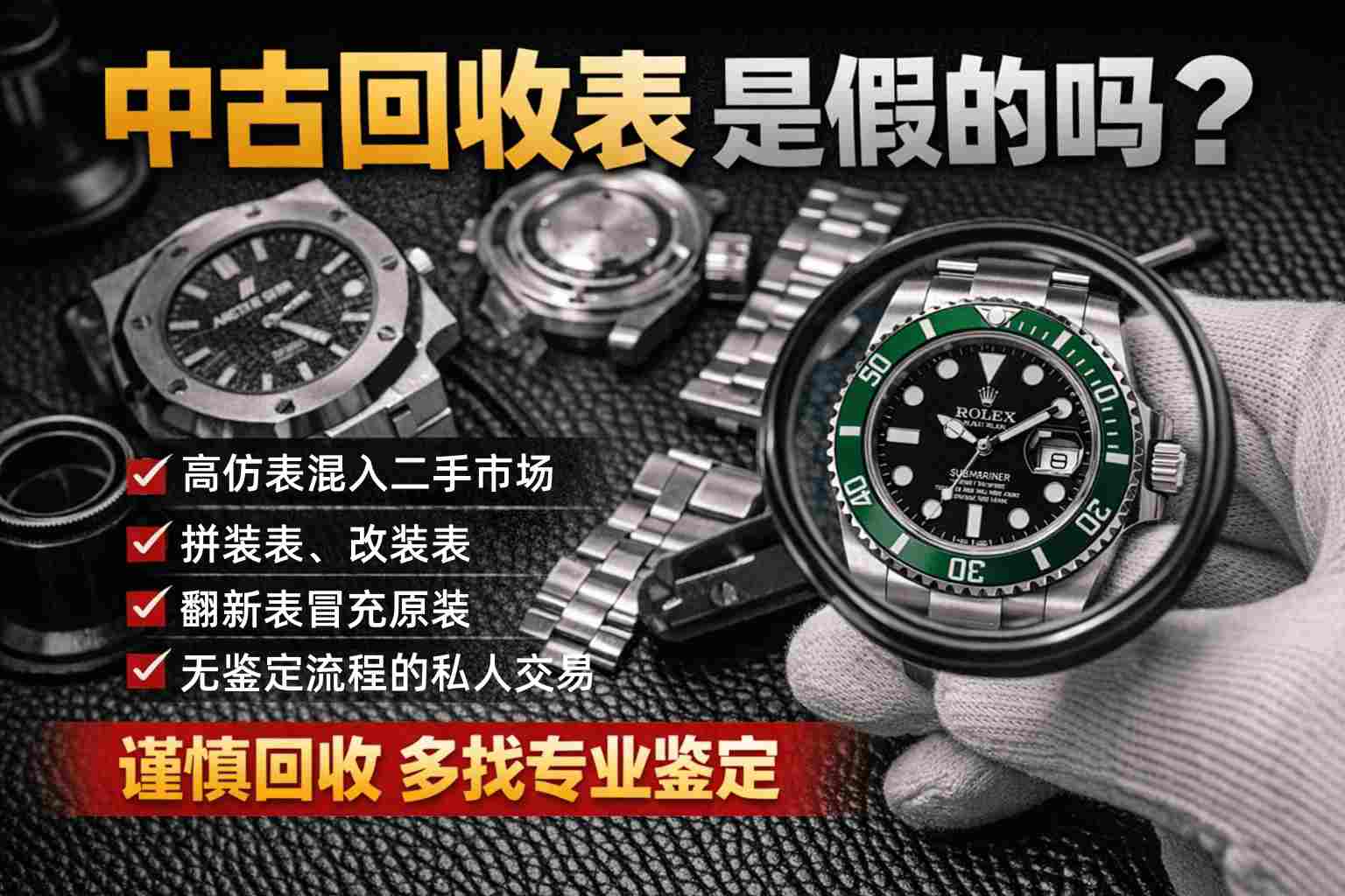 买二手名表必看！中古回收表是假的吗？答案全在这里