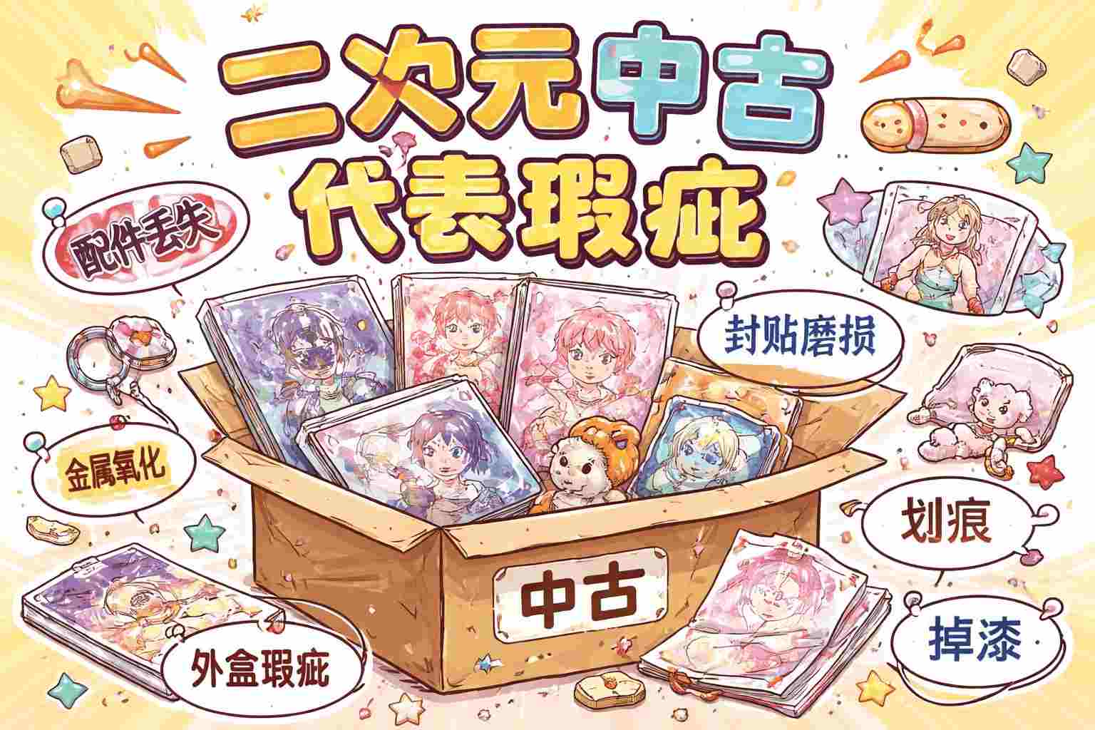 “二次元中古代表瑕疵”是什么意思?读懂它,你才是真正的捡漏王!