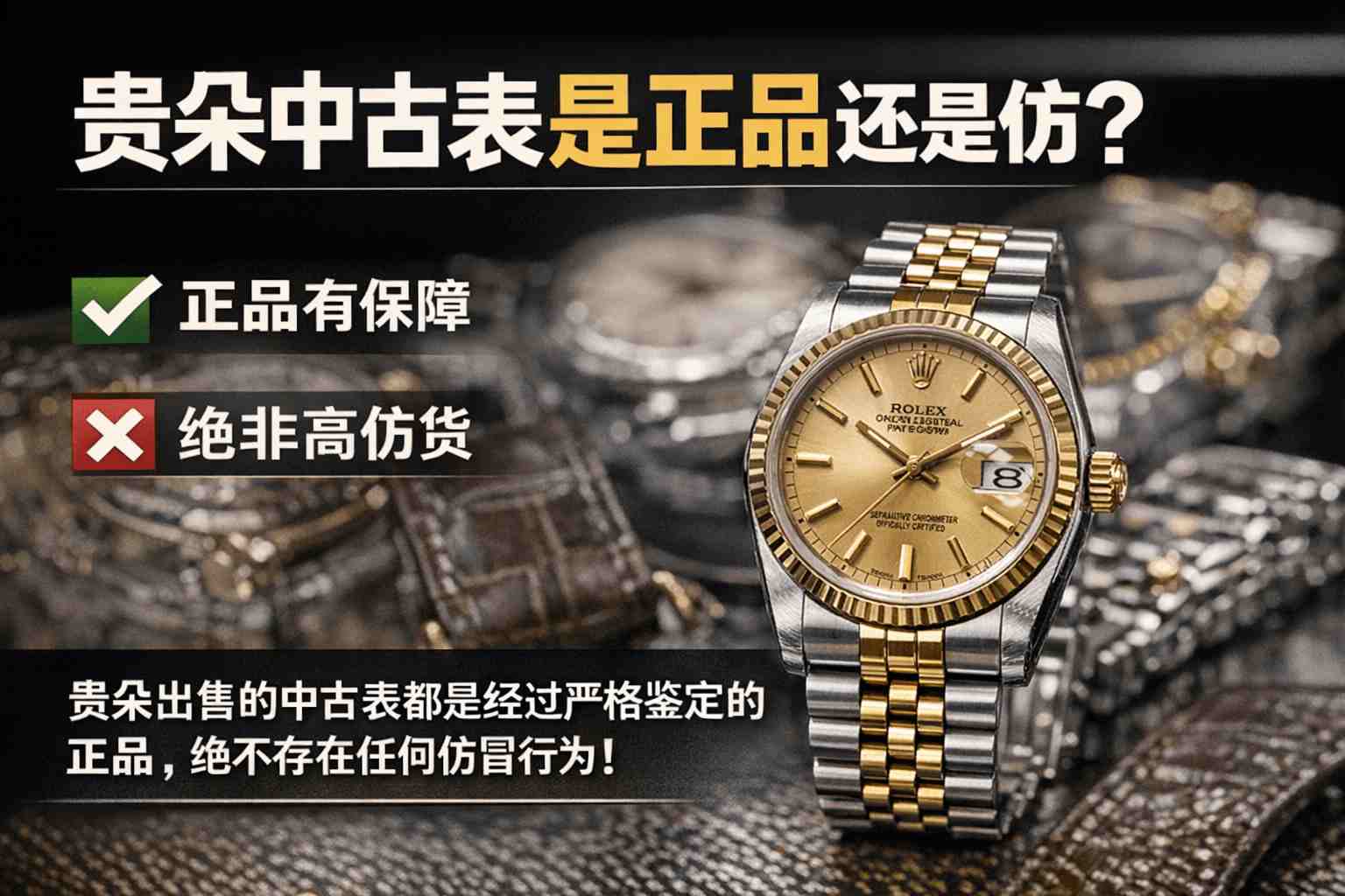 专业鉴定师解析:贵朵中古表是正品还是仿?从机芯到表盘的五大鉴别铁律