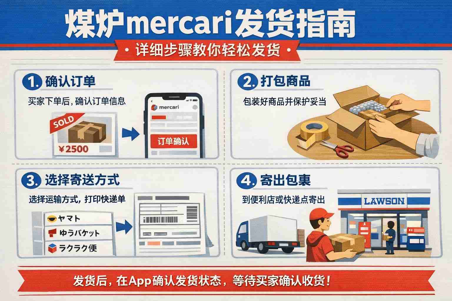 人在国内，煤炉Mercari怎么发货？跨境卖家必看的3种合规解决方案