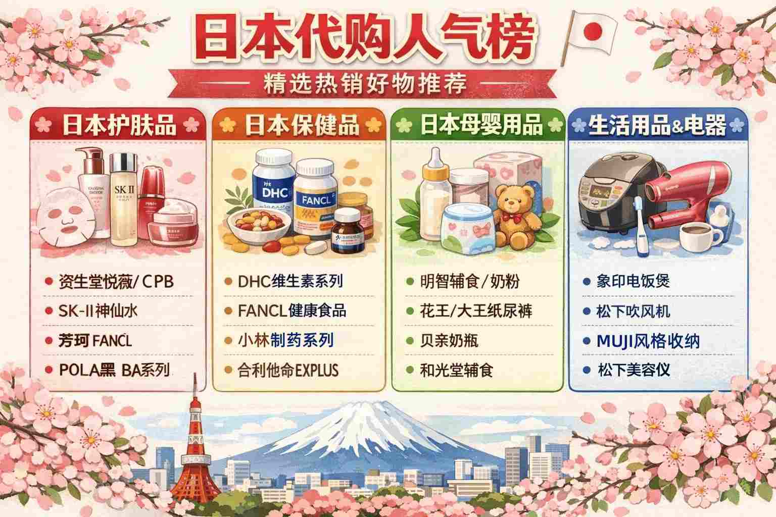迷茫不知道托人带什么？收藏这份2026日本代购人气榜，照着买就对了
