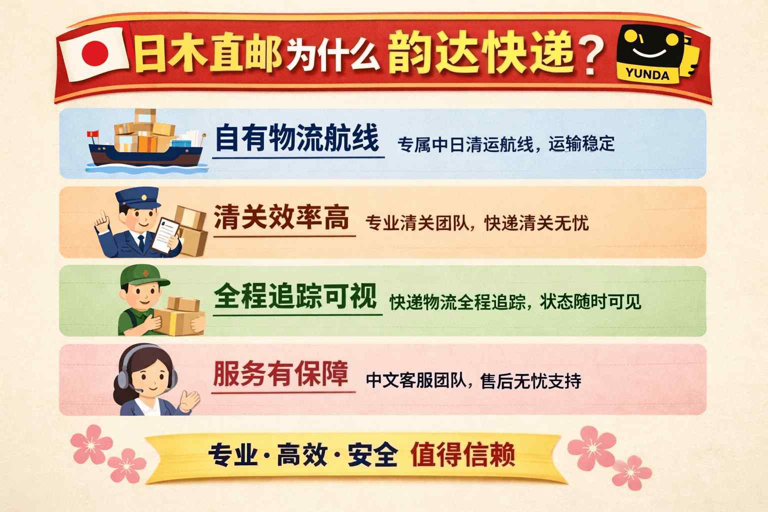 你的疑惑我来答：日本直邮为什么是韵达快递，而不是顺丰？