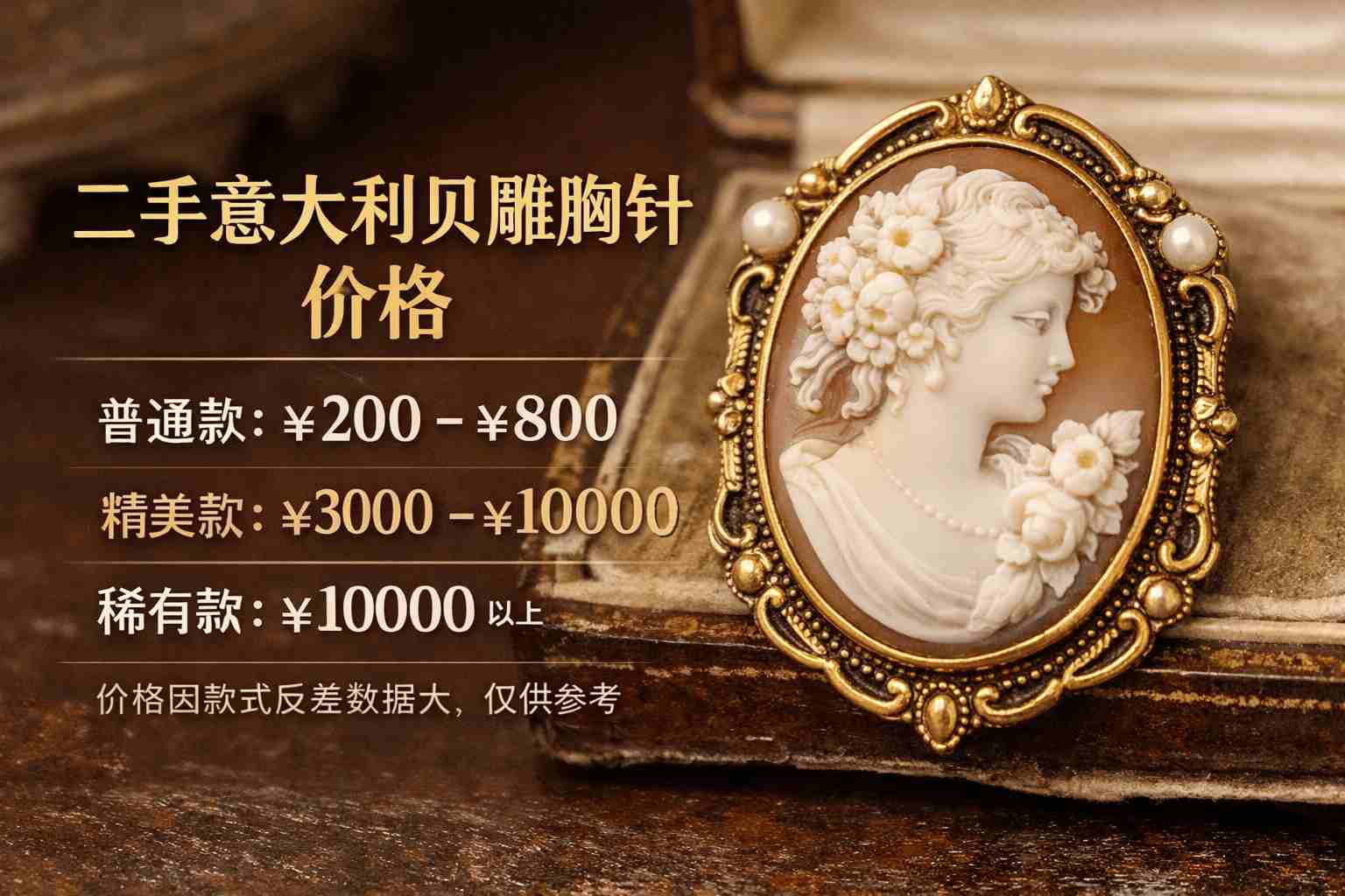 千万别扔！你手中的二手意大利贝雕胸针价格或许能换一只爱马仕。