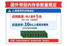 警惕!国外带回内存条数量规定有变?2026年入境这样带才不算“走私”_樱花直邮