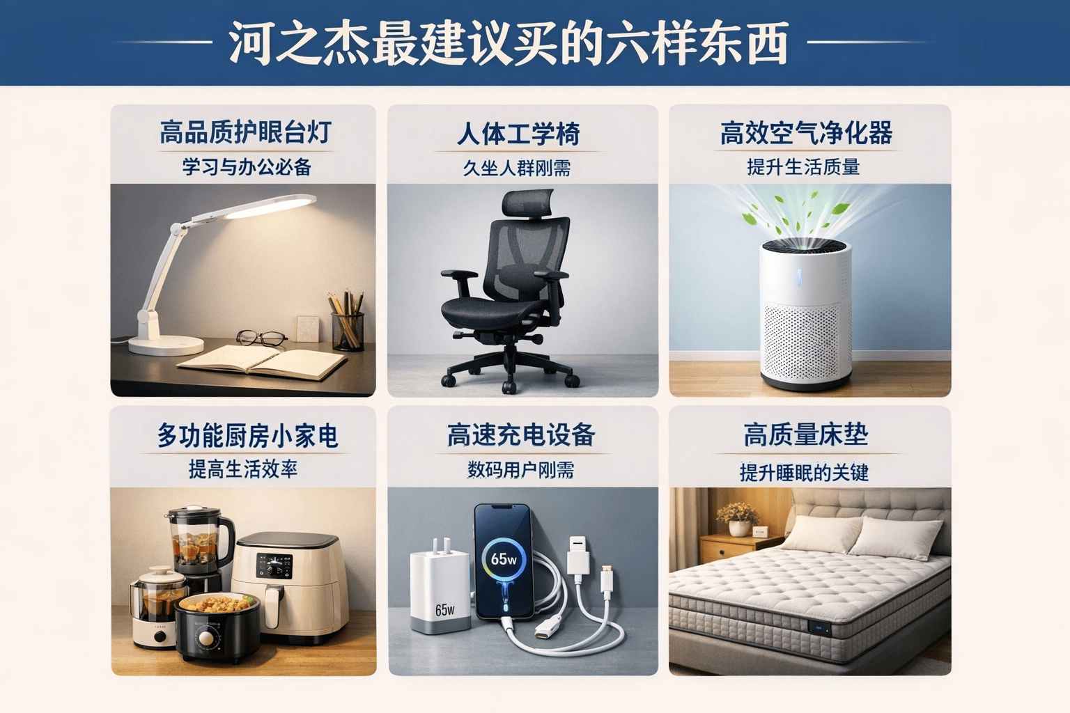 河之杰最建议买的六样东西：别再交智商税！这6件亲测5年，每一件都是“长期主义”天花板