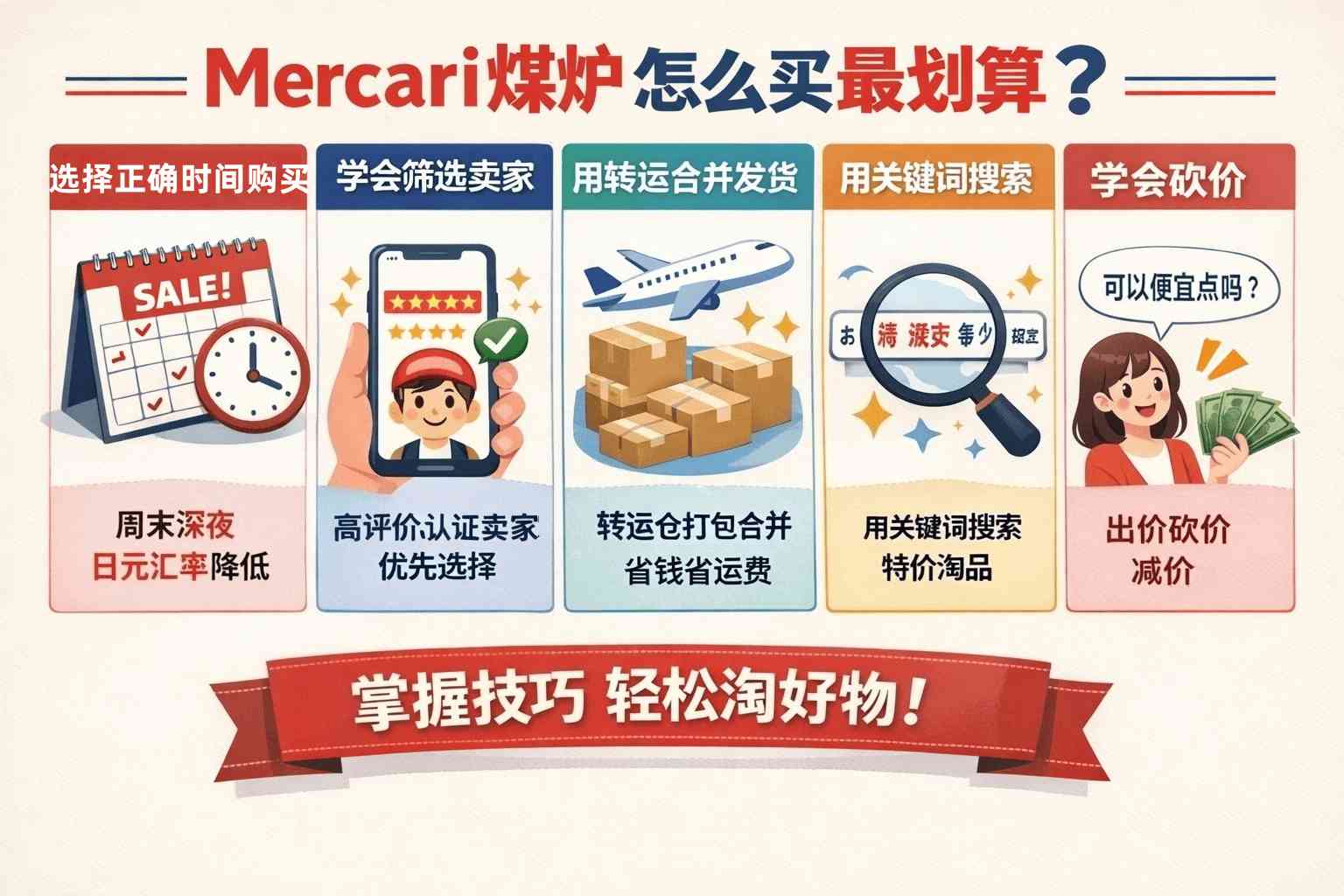 海淘怕被坑?Mercari煤炉怎么买最划算?这份完整攻略把低价逻辑讲透了