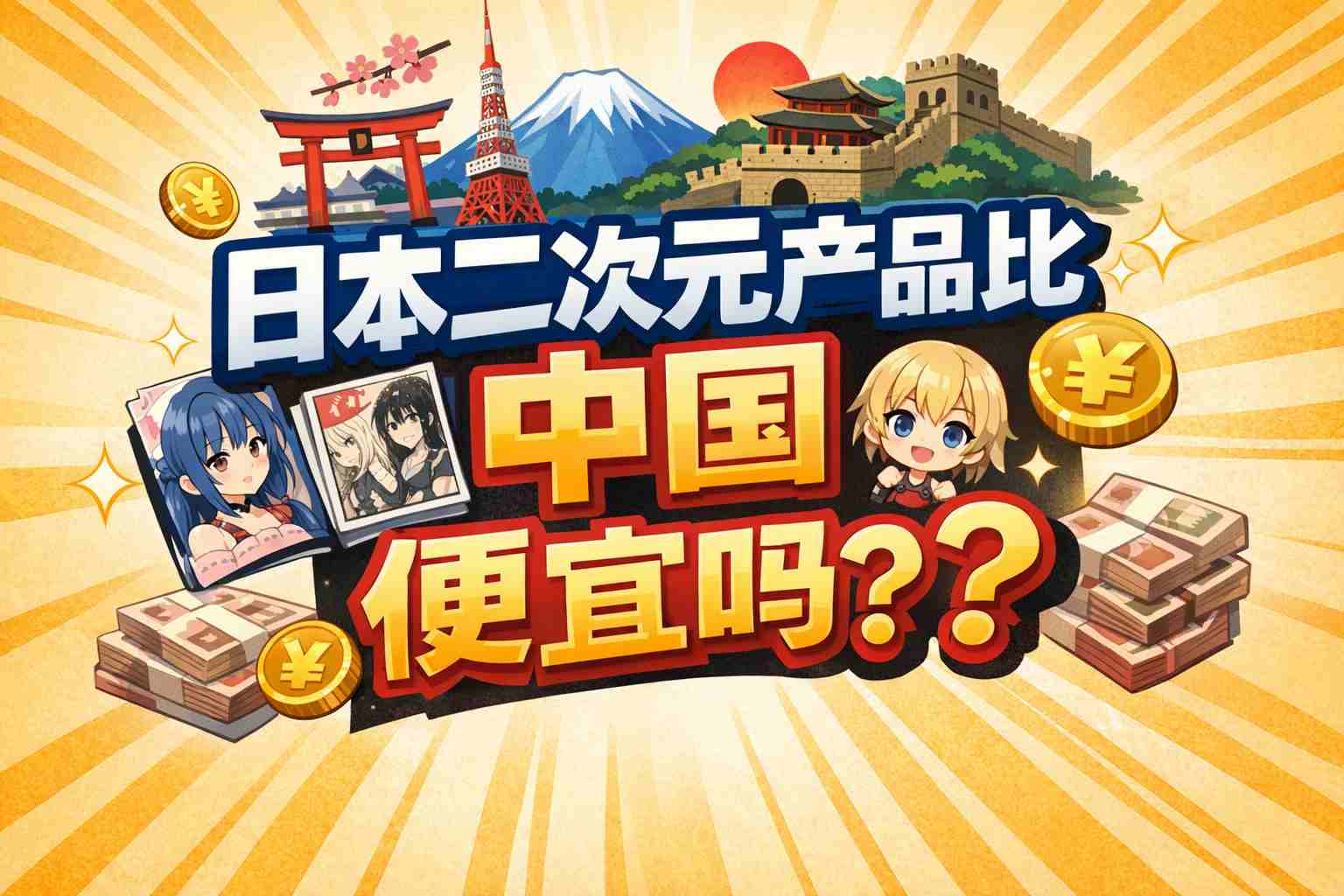 日本二次元产品比中国便宜吗?看完这篇少花30%冤枉钱