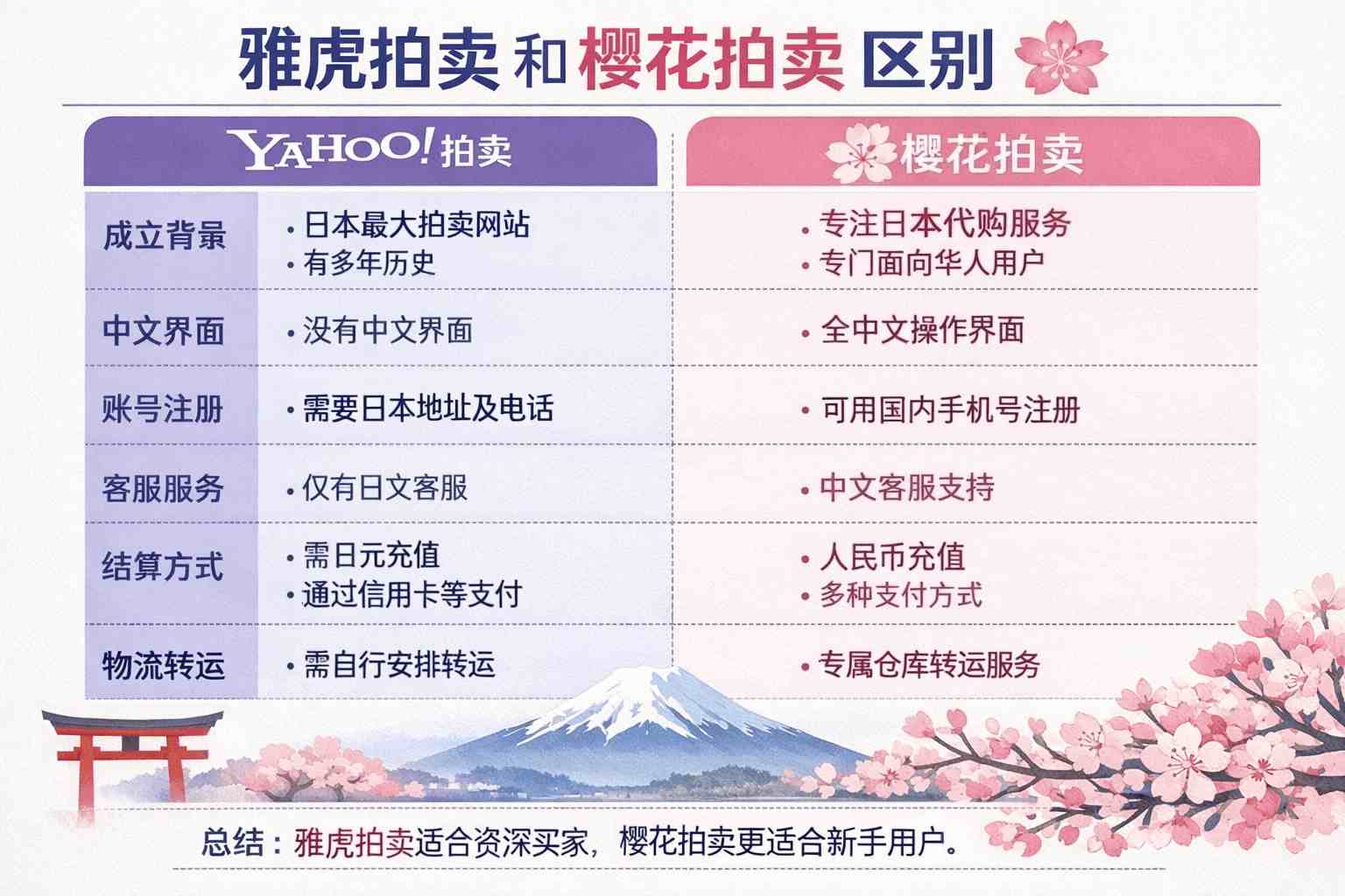 别再乱选了!雅虎拍卖和樱花拍卖区别竟藏这些陷阱,日淘新手必看避坑指南