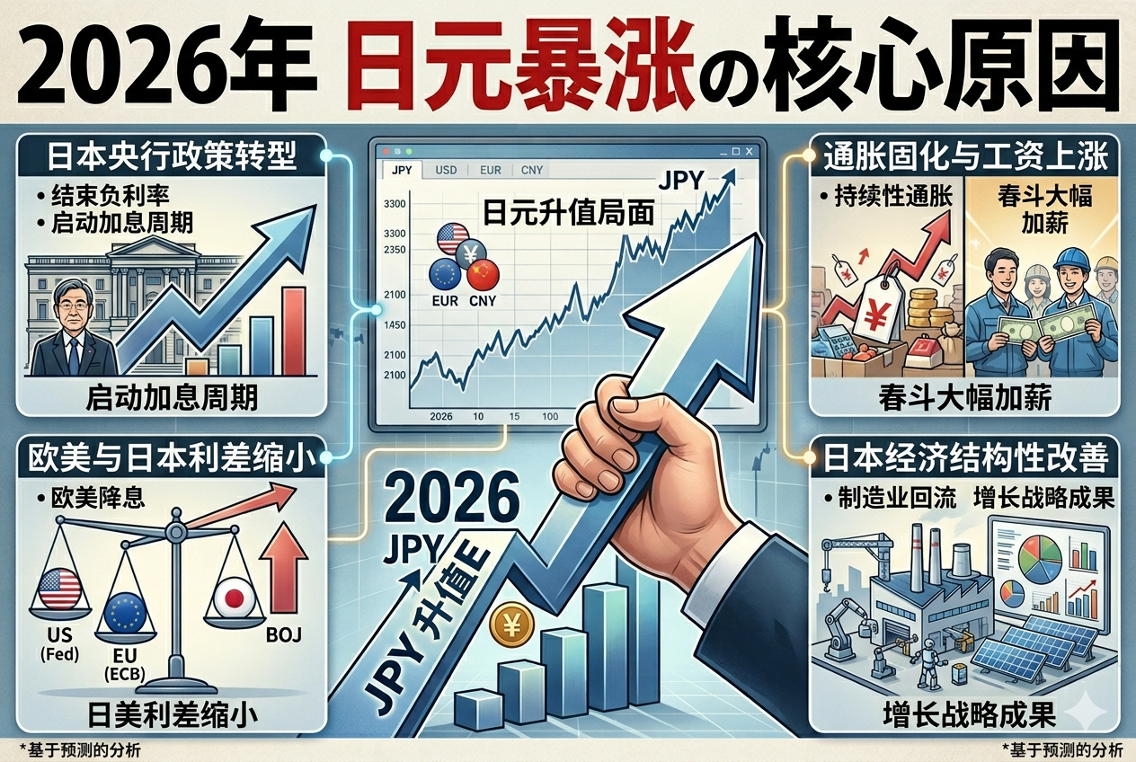 2026日元即将暴涨的原因曝光:美元降息+日本加息,普通人的财富保卫战已打响