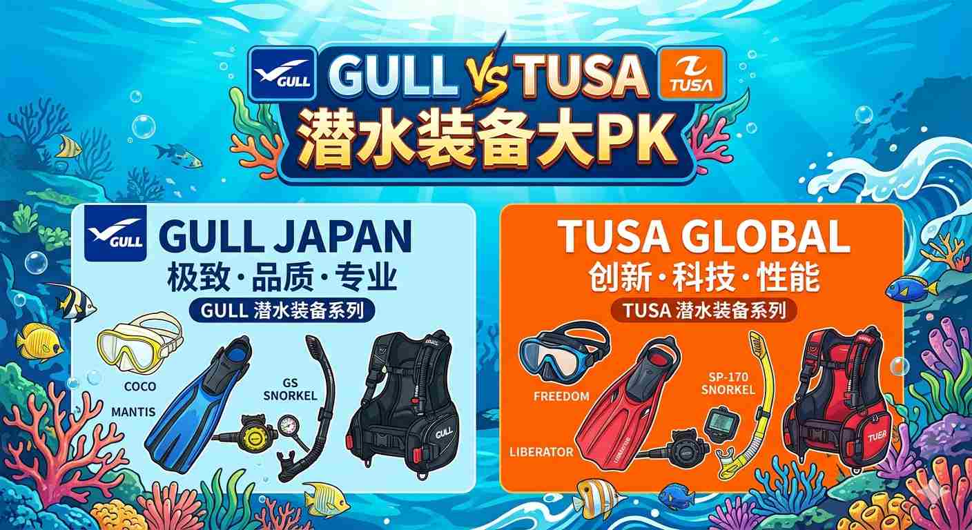 GULL和TUSA两个品牌产品对比：潜水装备到底怎么选