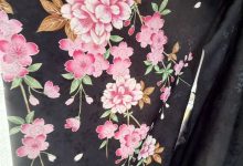 日本和服代拍开箱评测|黑底樱花&薄荷绿和服实拍分享_樱花直邮