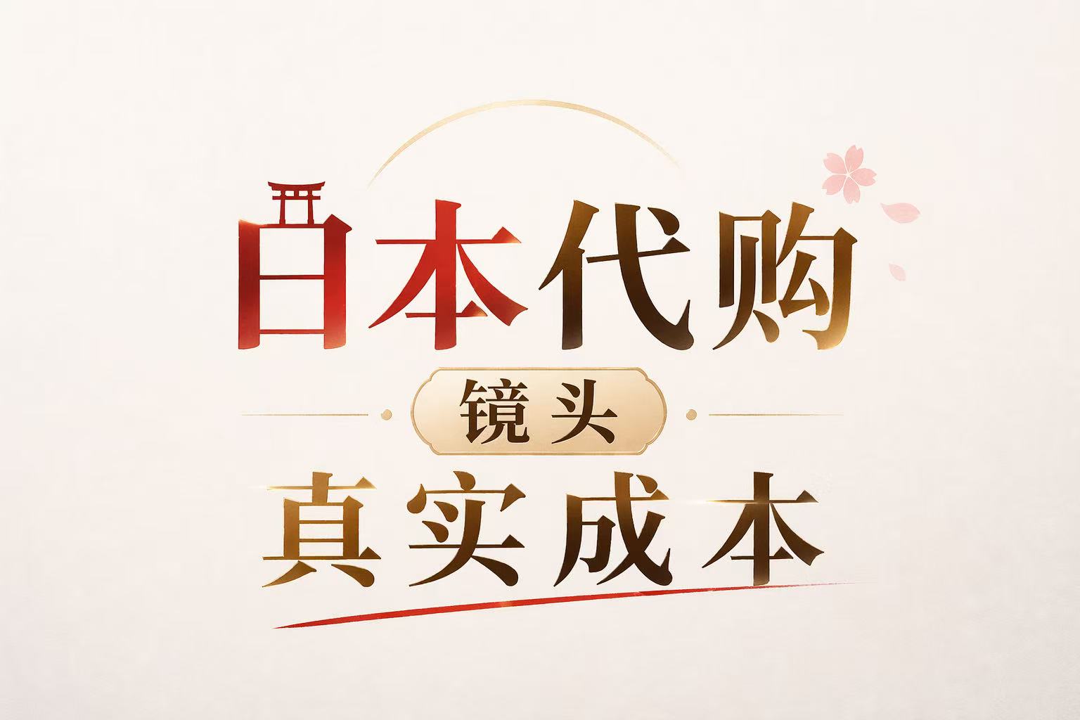 日本代购镜头的真实成本