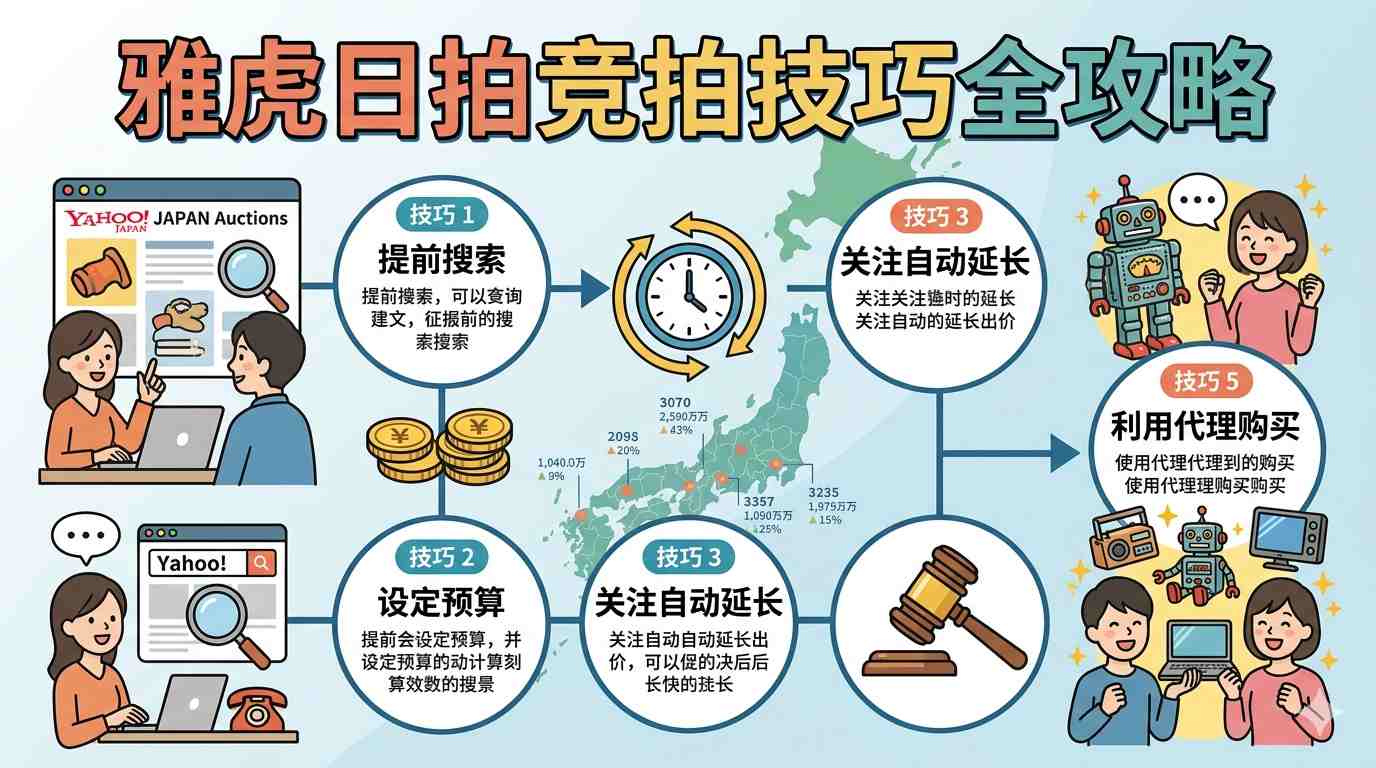 雅虎日拍竞拍技巧全攻略:从1日元起拍到低于市场价50%的实战方法