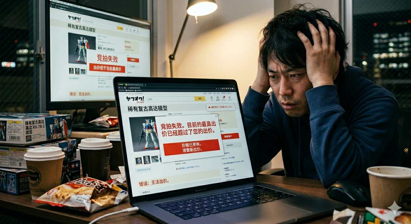 雅虎日拍一直出价失败