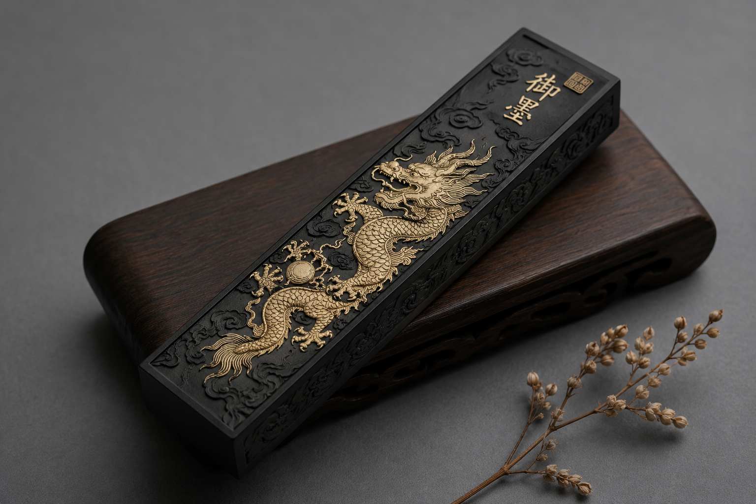 龙纹墨锭正在成为文房收藏市场的新热门