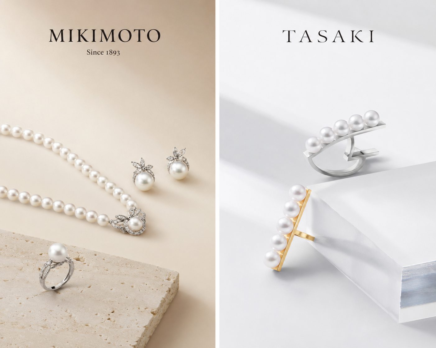 MIKIMOTO 和 TASAKI 品牌对比：珍珠界“双巨头”到底怎么选