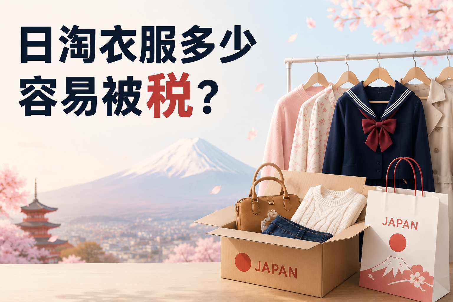 日淘衣服多少元容易被税?2026 最新税费标准解析